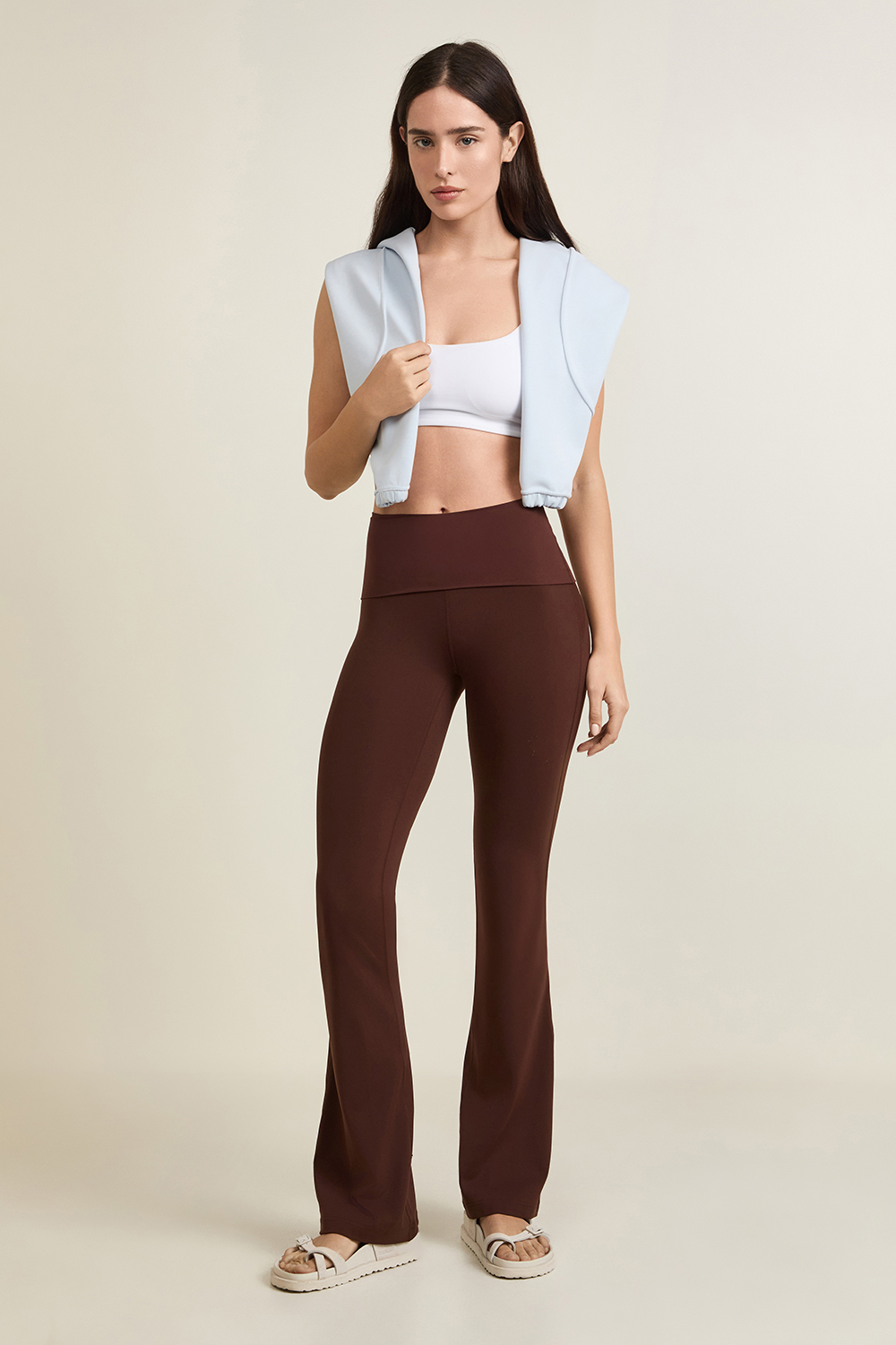 Groove Nulu Foldover-Waist Flared Pant